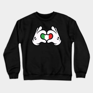 Hand Symbol of Love Italy Crewneck Sweatshirt